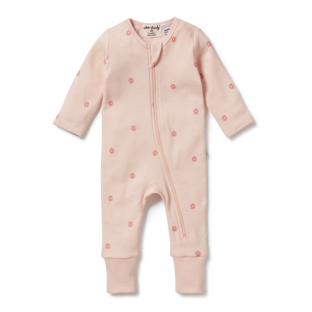 Wilson and Frenchy Petit Soleil Organic Zipsuit with Feet