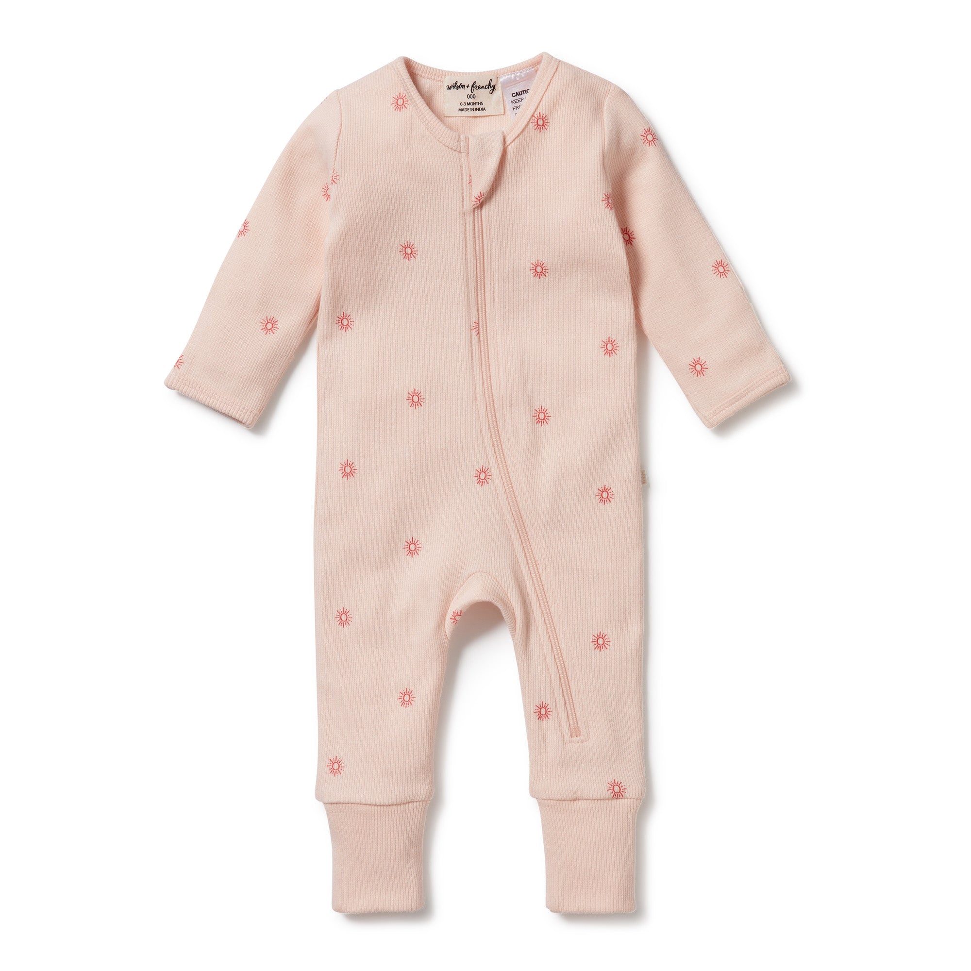 Wilson and Frenchy Petit Soleil Organic Zipsuit with Feet