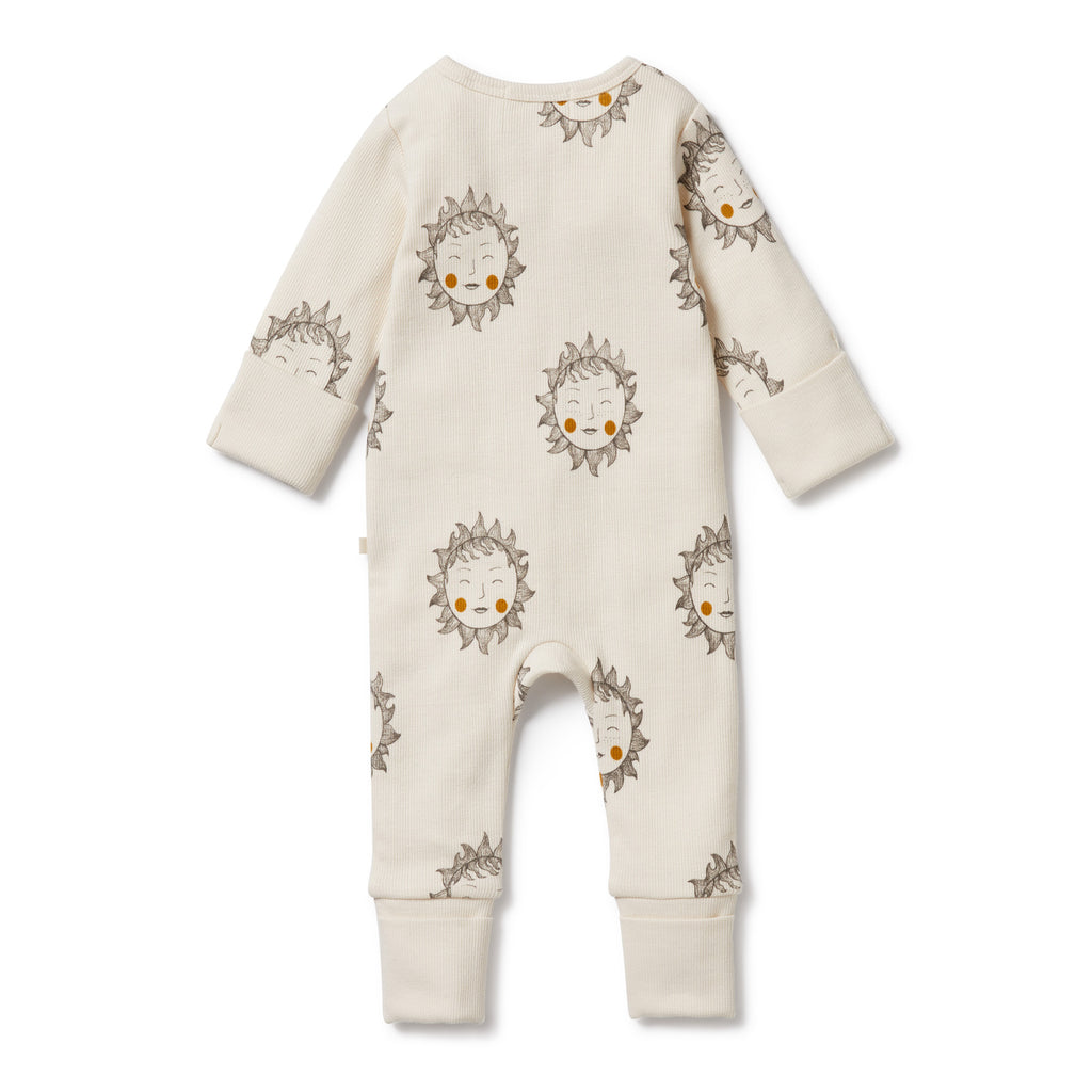 Wilson and Frenchy Shine On Me Organic Zipsuit with Feet
