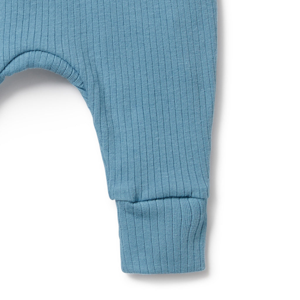 Wilson and Frenchy Sky Blue Organic Rib Pant