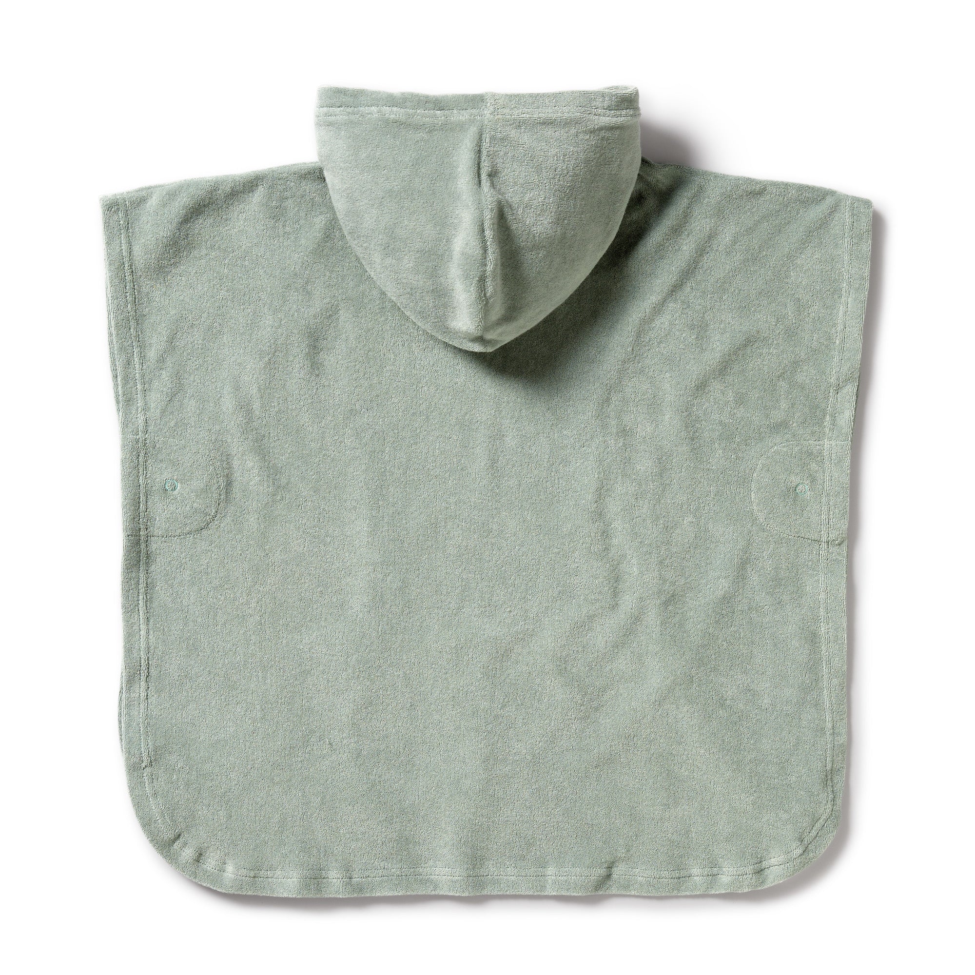 Pistachio Organic Terry Hooded Poncho