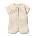 Milk Cloud Organic Knitted Chevron Growsuit