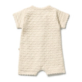Milk Cloud Organic Knitted Chevron Growsuit