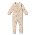 Little Lady Bugs Organic Ruffle Zipsuit w/ Feet