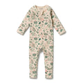 Sweet Bloom Organic Zipsuit with Feet
