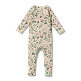 Sweet Bloom Organic Zipsuit with Feet
