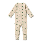 Tiny Palm Organic Zipsuit with Feet