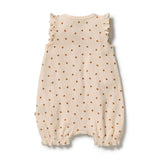 Little Lady Bugs Organic Ruffle Zipsuit
