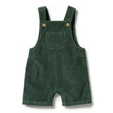 Moss Green Organic Cord Overalls