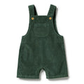 Moss Green Organic Cord Overalls