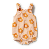 Daisy Glow Organic Terry Tie Playsuit