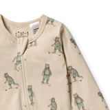 Skater Club Organic Zipsuit with Feet Sale price