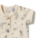 Whispering Willows Organic Henley Bodysuit