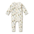 Wilson and Frenchy Organic Zipsuit with Feet - Petit Garden