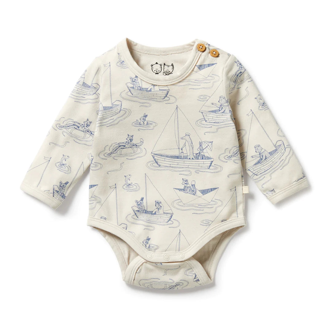 Wilson and Frenchy Organic Bodysuit - Sail Away