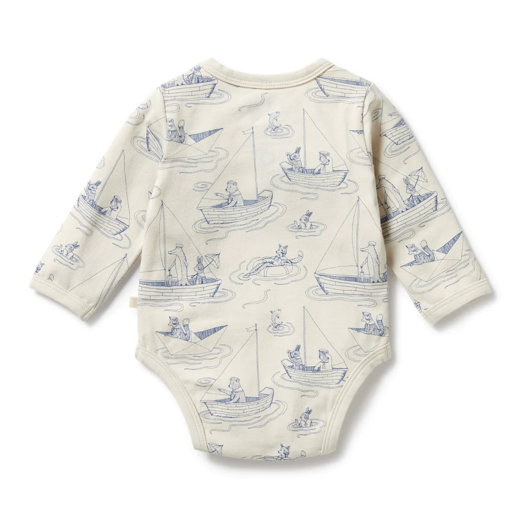 Wilson and Frenchy Organic Bodysuit - Sail Away