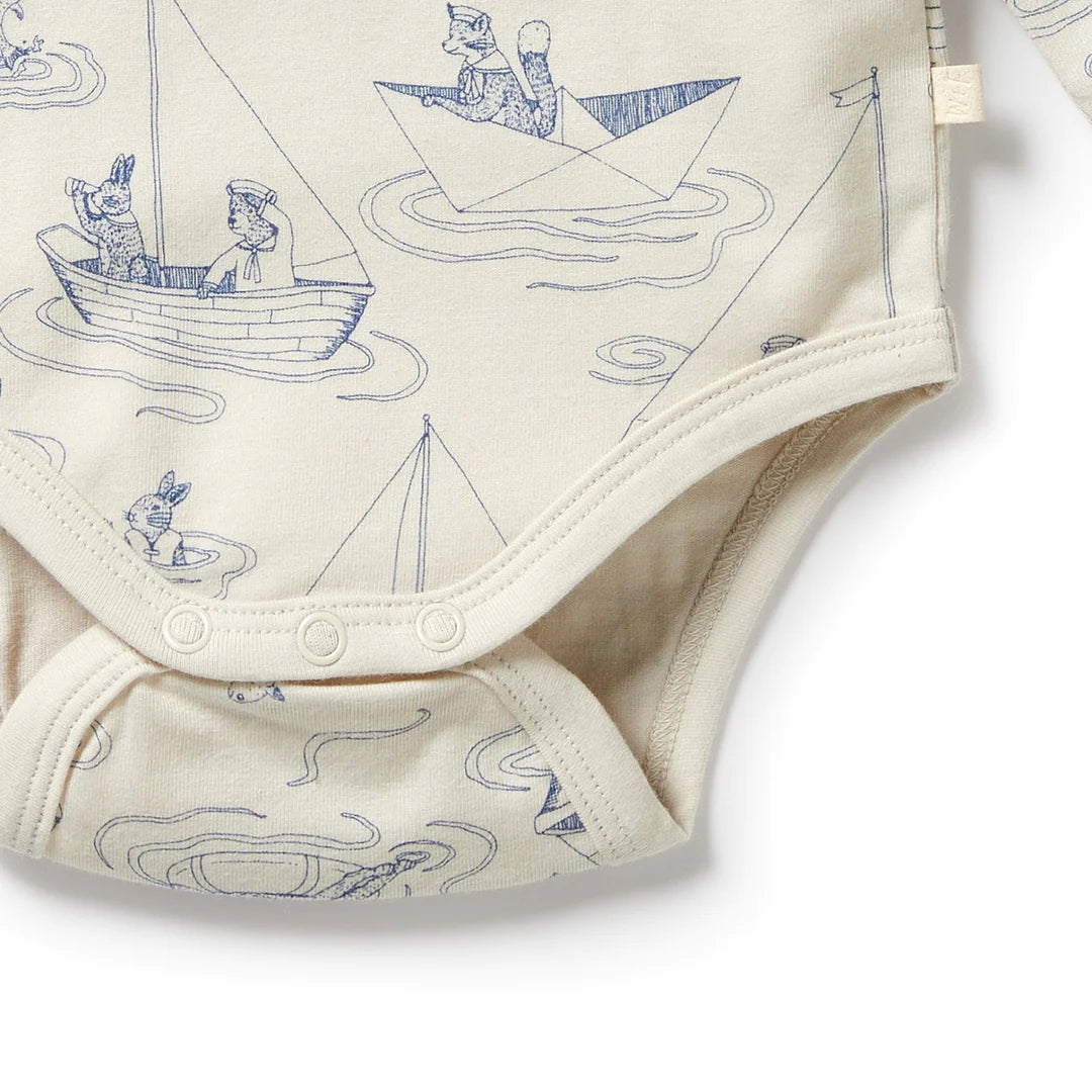 Wilson and Frenchy Organic Bodysuit - Sail Away