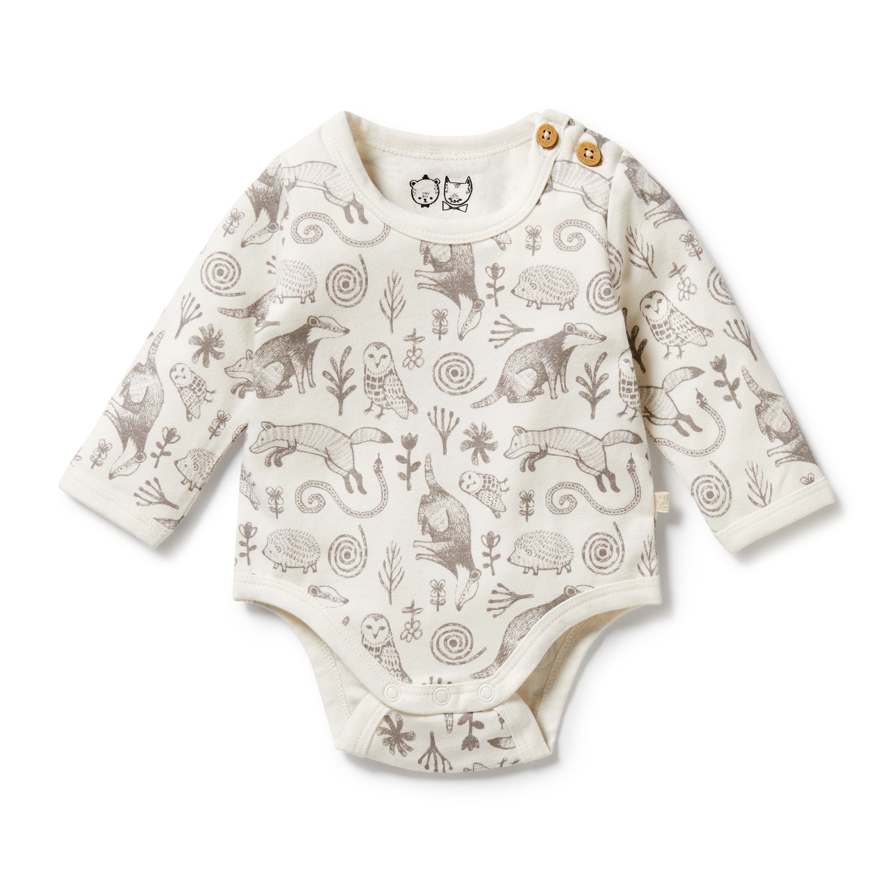 Wilson and Frenchy Organic Bodysuit - Tribal Woods