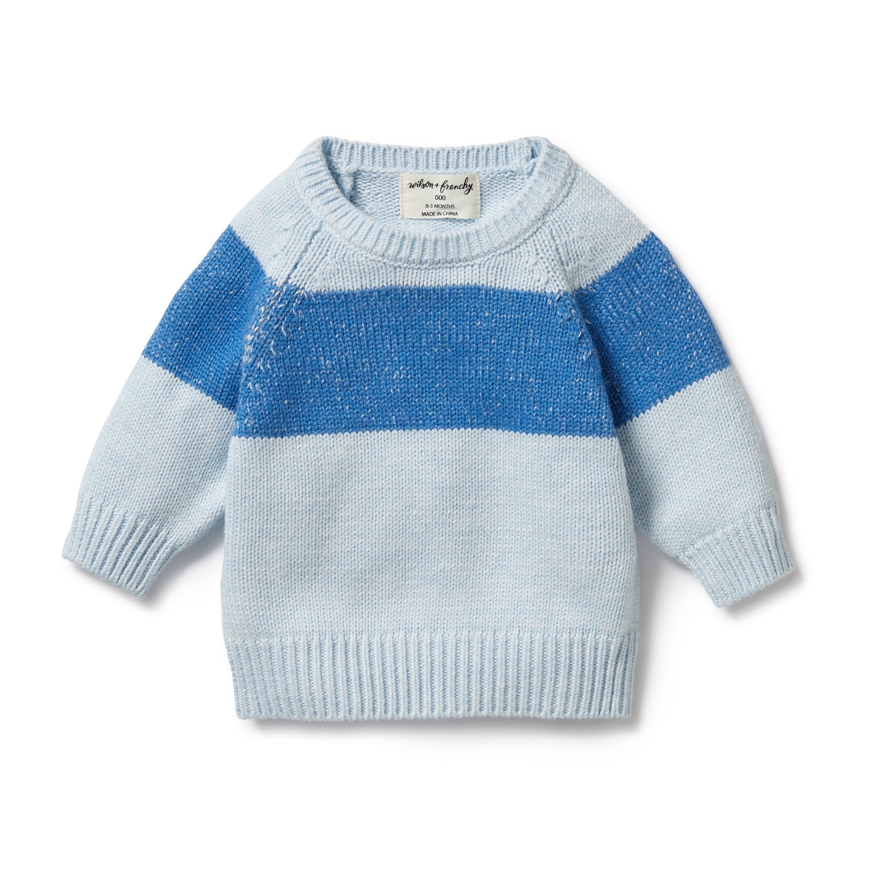 Wilson and Frenchy Knitted Stripe Jumper - Bluebell