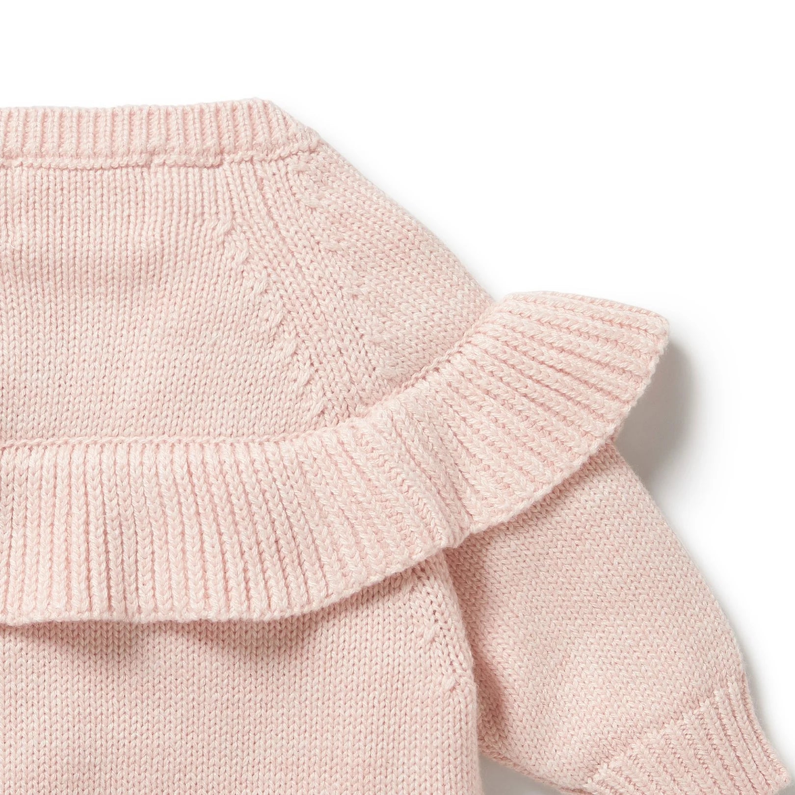 Wilson and Frenchy Knitted Ruffle Jumper - Pink