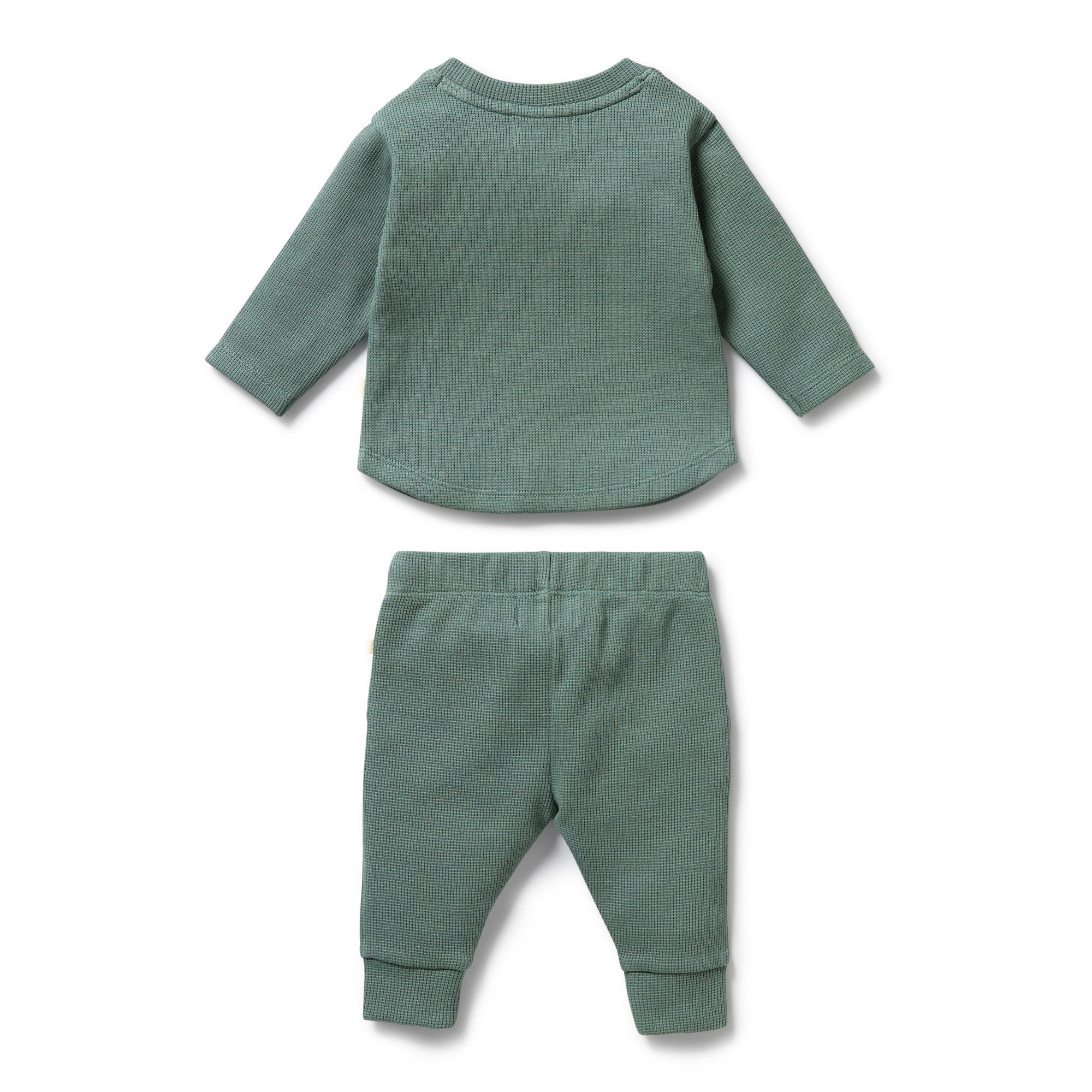Pine Green Organic Waffle Set