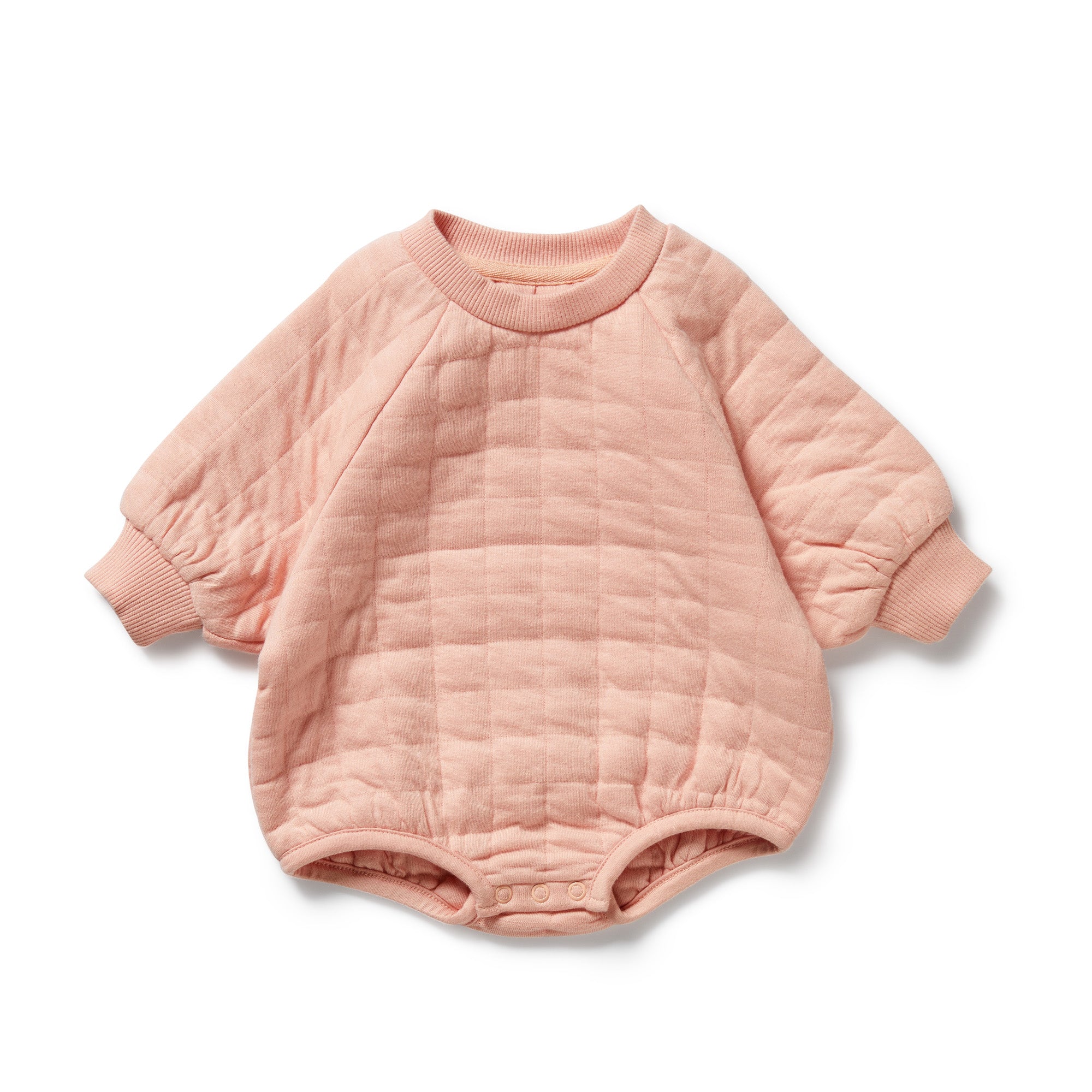 Pretty Pink Organic Quilted Bodysuit