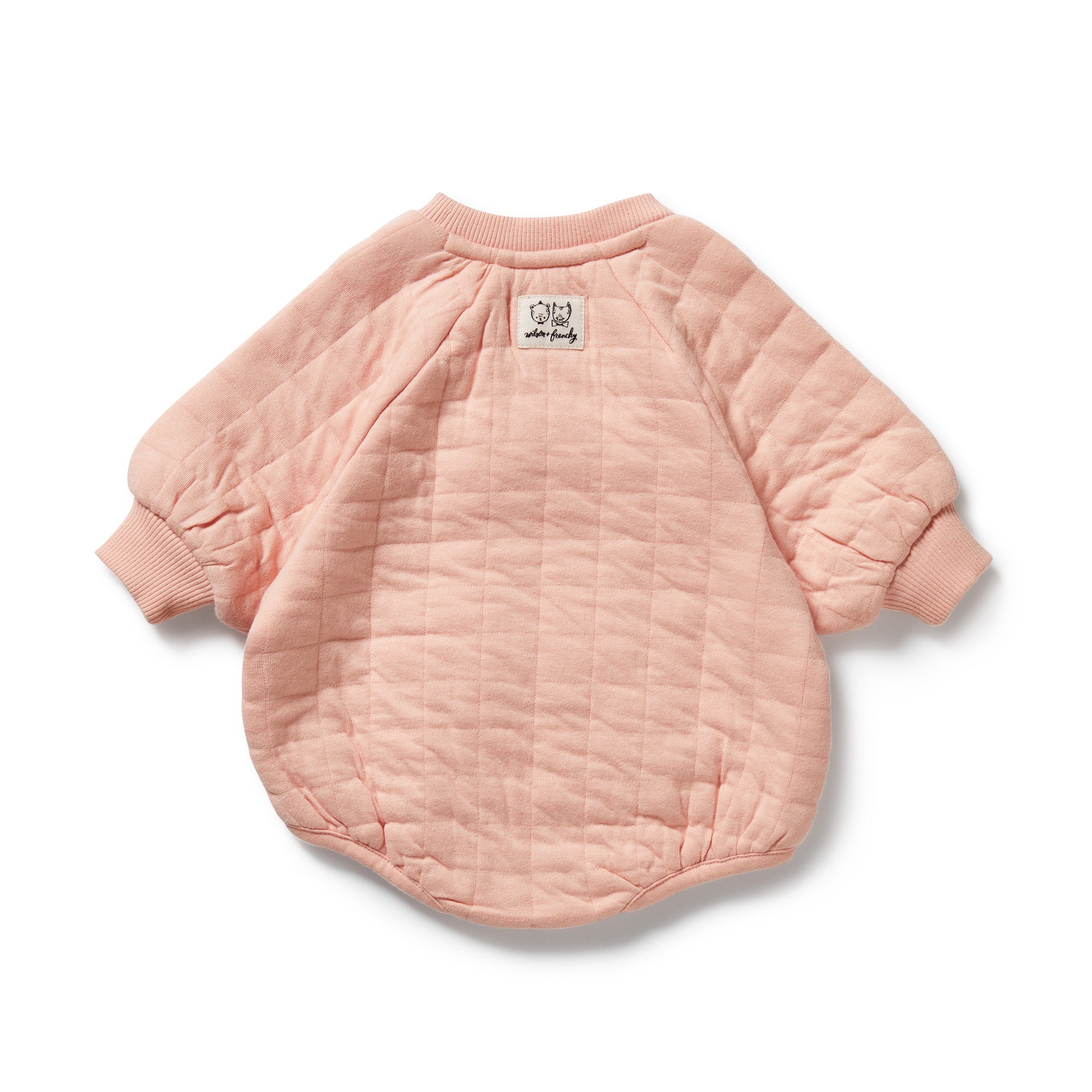 Pretty Pink Organic Quilted Bodysuit