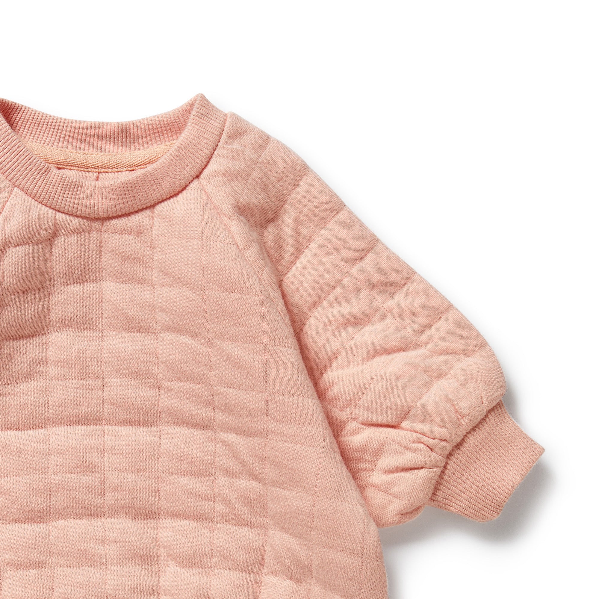 Pretty Pink Organic Quilted Bodysuit