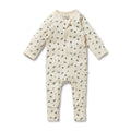 Twilight Leaf Organic Zipsuit with Feet