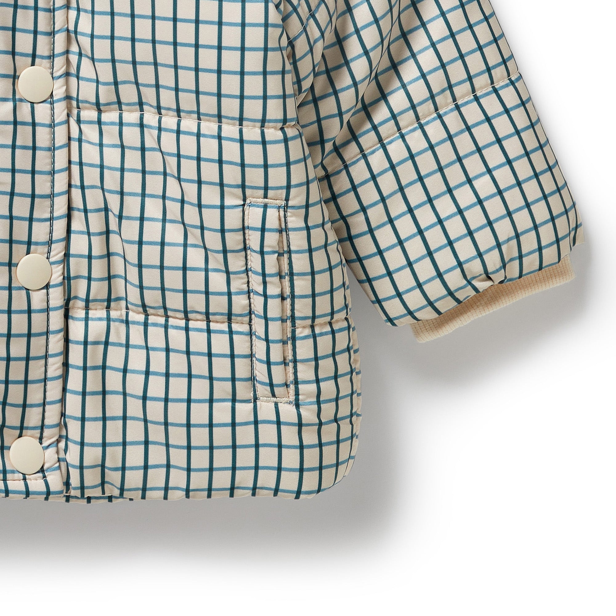 Fern Check Puffer Jacket