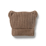 Coco Speckle Organic Knitted Bear Hat