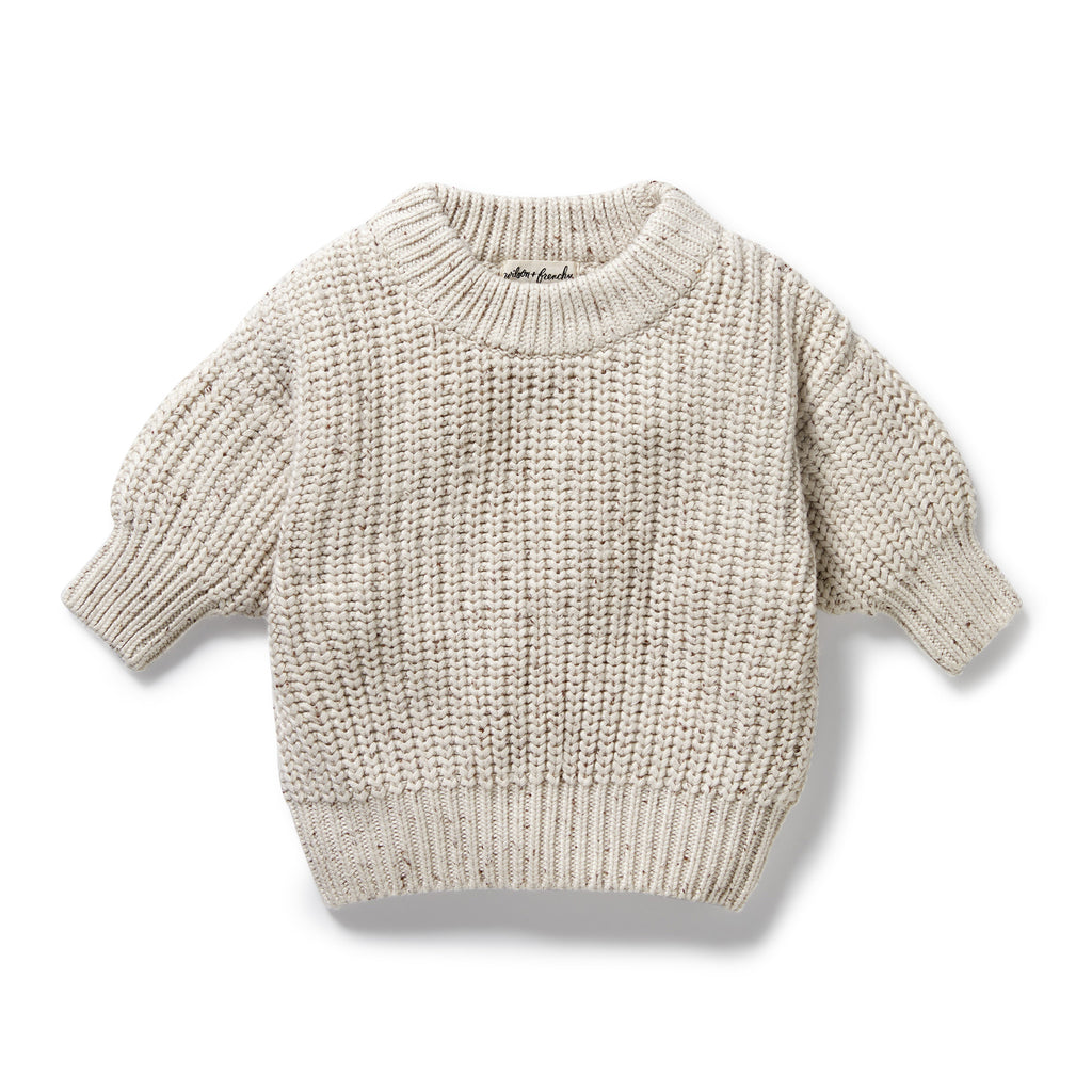 Cookie and Cream Organic Knitted Jumper