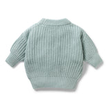 Duck Egg Organic Knitted Jumper