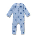 Bear Hugs Organic Waffle Zipsuit