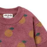 Clementine Organic Knitted Jacquard Jumper