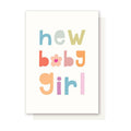 Flower Baby Girl Card