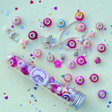 Jewellery Making Kit Charm Bracelet Set: Pink