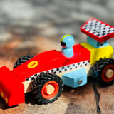 Wooden Racing Car-Red