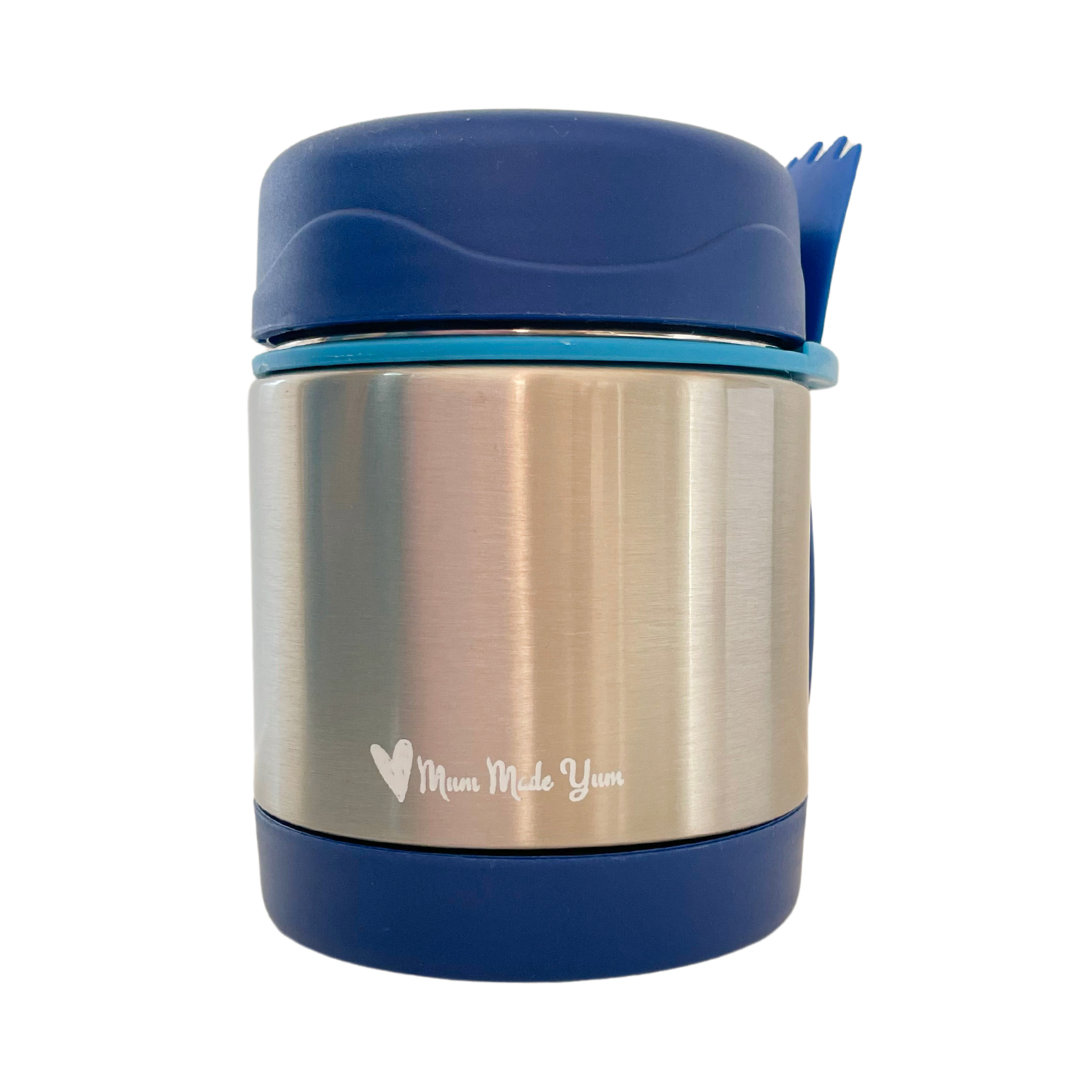 Insulated Thermal Food Jar (Leak-Proof) - Large - Blue: Blue