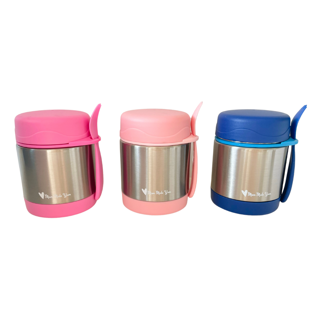 Insulated Thermal Food Jar (Leak-Proof) - Large - Blue: Blue