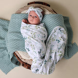 Eden Organic Jersey Wrap & Topknot Set