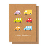 Cars + Trucks Birthday Card