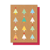 COLOURFUL TREES CHRISTMAS CARD