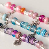 Jewellery Making Kit Charm Bracelet Set: Pastel Rainbow