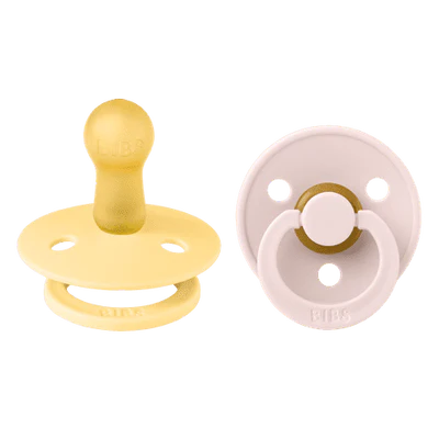 BIBS Colour 2 PACK - Pale Butter/Petal