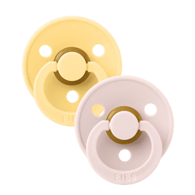 BIBS Colour 2 PACK - Pale Butter/Petal