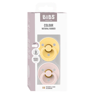BIBS Colour 2 PACK - Pale Butter/Petal