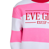 Contrast Stripe Crew - PINK