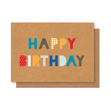Pattern Font Birthday Card
