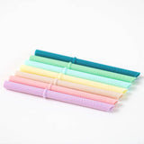 7 x Silicone Straw bundle